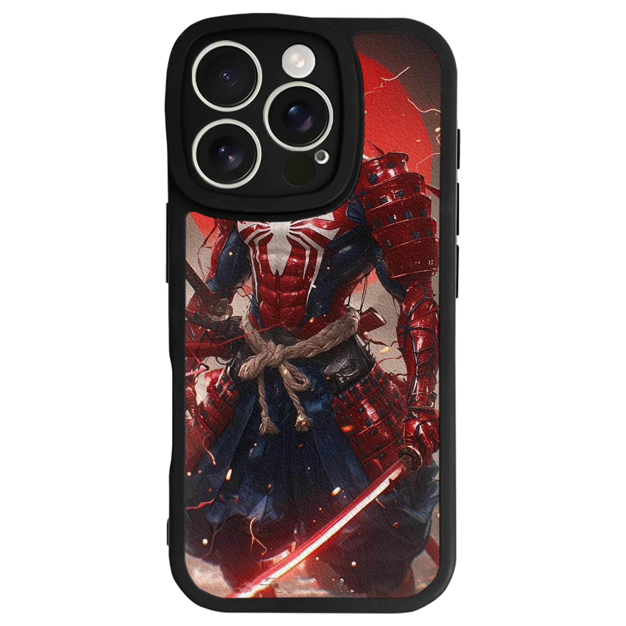 （画像用） Spider Man スパイダーマン 【iPhone 16シリーズ対応】シリコンスマホケース（レザー調） 材質：シリコン